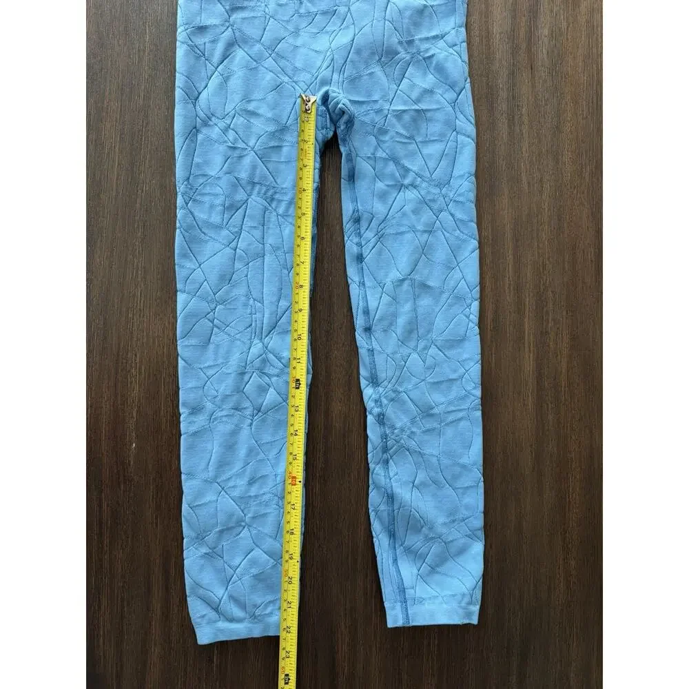 Sweaty Betty Seamless Leggings Motion Jacquard 7/8 Regatta Blue M - Picture 6 of 11